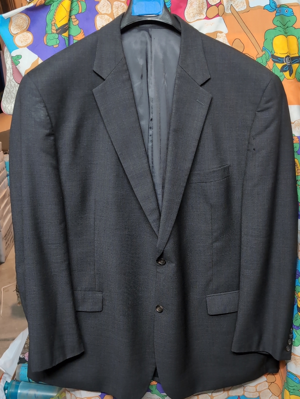 Ralph Lauren Blue Label Dark Charcoal Two-Button Suit Jacket